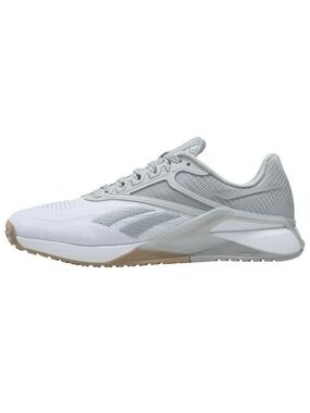Reebok Women's White and Light Gray Athletic Training Shoes
